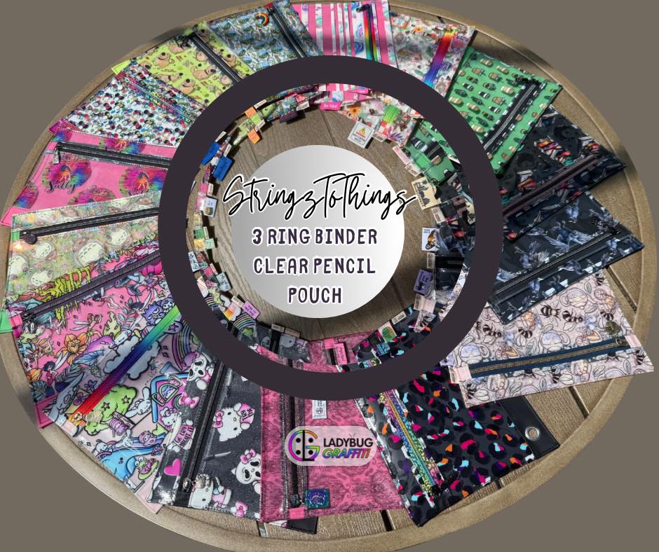 3 Ring Binder Clear Pencil Pouch SEWING PATTERN