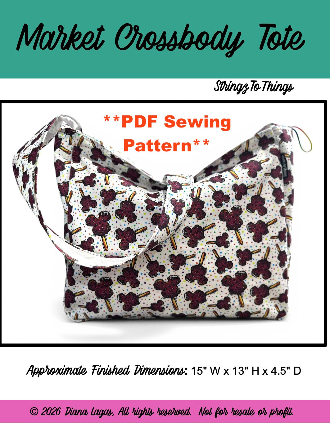 Market Crossbody Tote SEWING PATTERN